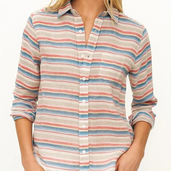 Frank & Eileen Button Down Shirt - Barry - Linen Button Up - Picture 3 of 13